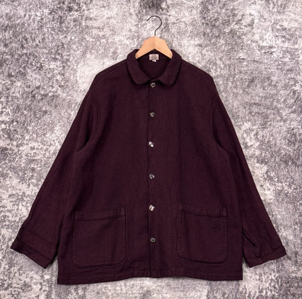 CP Shades Jacket Medium Womens Heavyweight Linen Blend Button Down Lagenlook